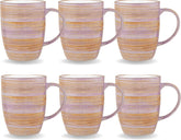 Wilmax Spiral Tassen Set 6-teilig 460 ml Lavendel WL-669737/A6